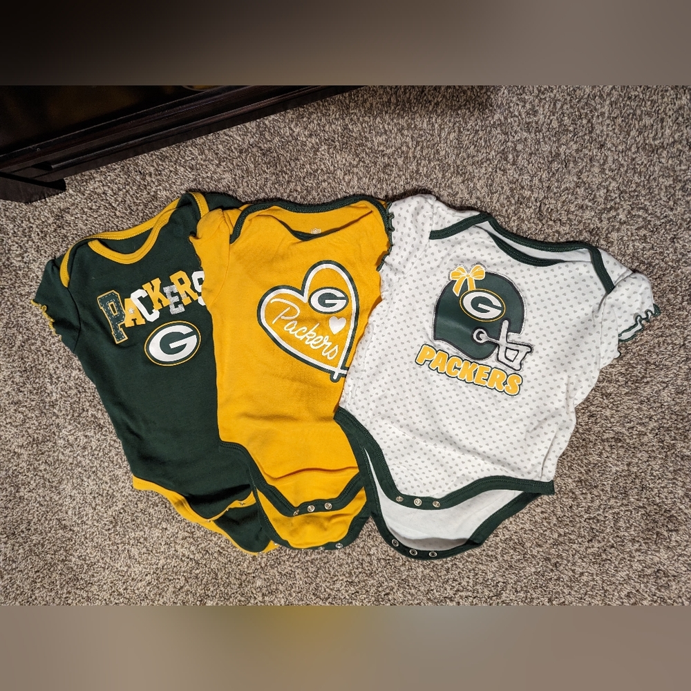 18 Month Packers Bodysuit 3-Pack